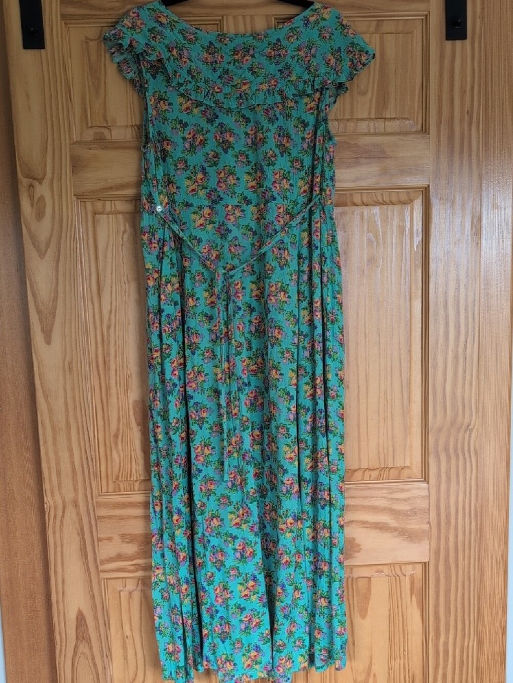 NWT April Cornell Mint Floral Dress with Multicolor Blooms - Picture 6 of 11